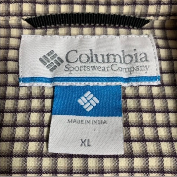 Columbia brown and cream plaid button down shirt - Picture 6 of 6